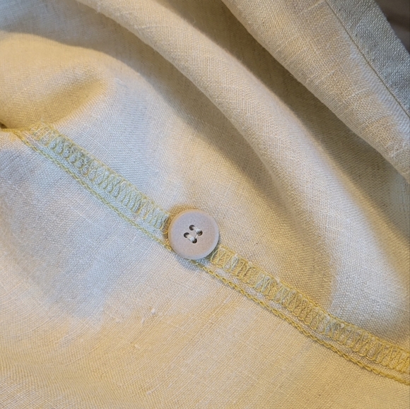 FLAX BY JEANNE ENGELHART button down 100% linen - Picture 5 of 5